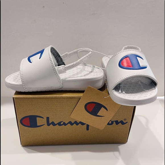 Champion Super Slides Sandals Shoes Toddler Size 8 New In Box - Picture 2 of 6